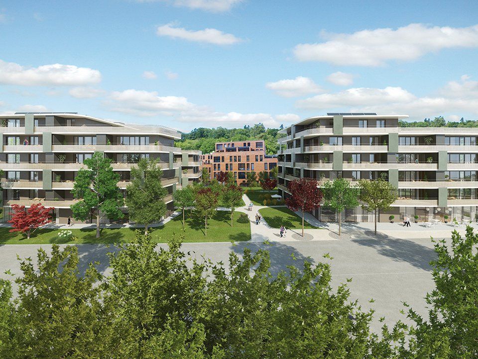 69 Eigentumswohnungen und 500 m² Gewerbeflächen sollen im geplanten Wichnerpark Feldkirch untergebracht werden. 69 Eigentumswohnungen und 500 m² Gewerbeflächen sollen im geplanten Wichnerpark Feldkirch untergebracht werden.
