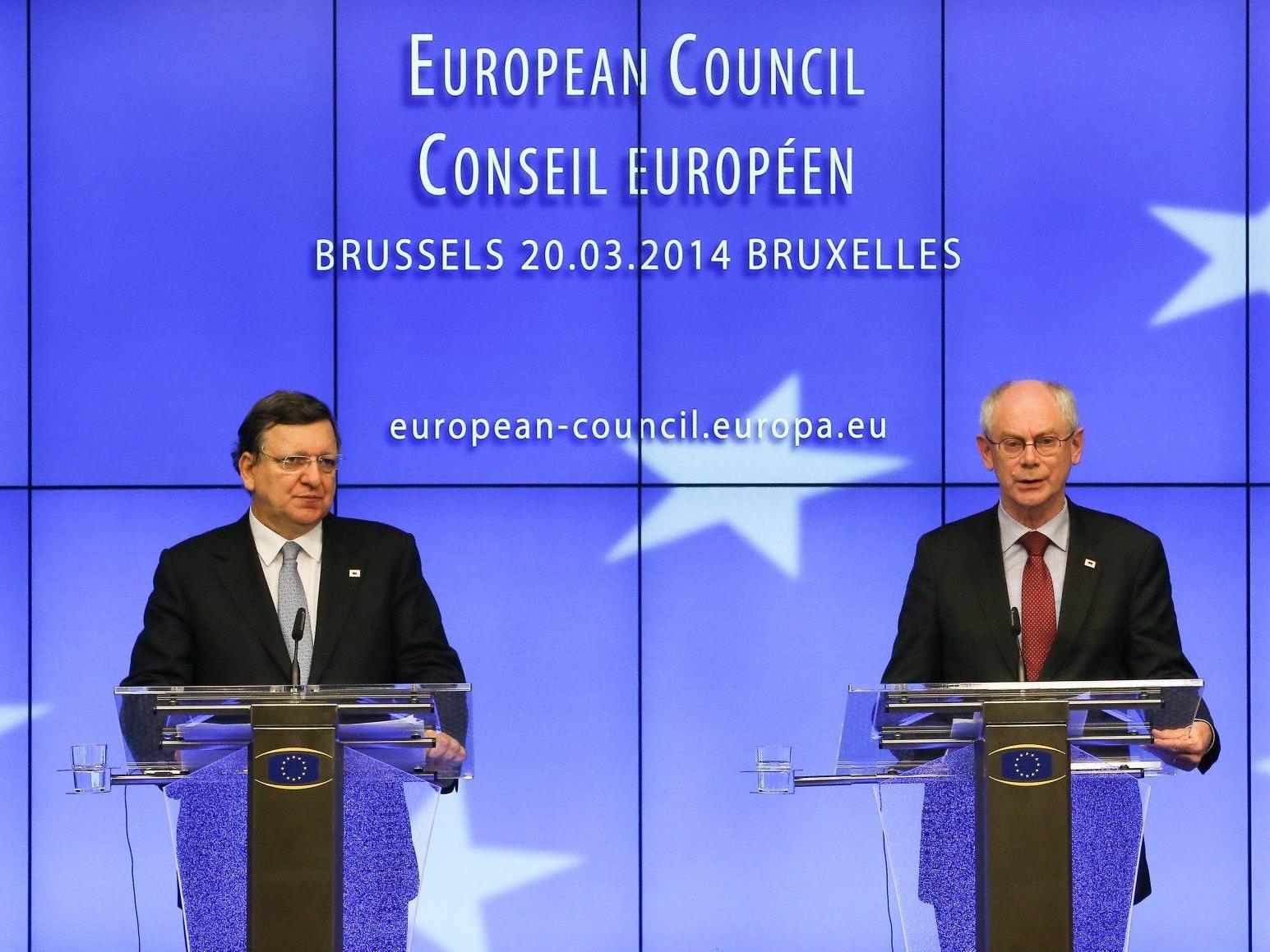 EU-Sanktionen gegen Russland -Rompuy: Betroffene sind "wirklich hochrangig" - Namen sollen am Freitag veröffentlicht werden