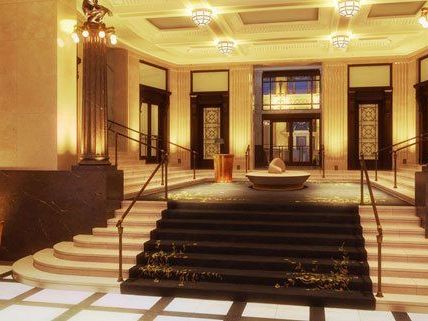 Die Lobby im Park Hyatt Hotel in Wien. Die Lobby im Park Hyatt Hotel in Wien.