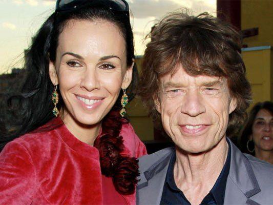 Mick Jagger und L'Wren Scott beim "RX Haiti Benefit" in New York.