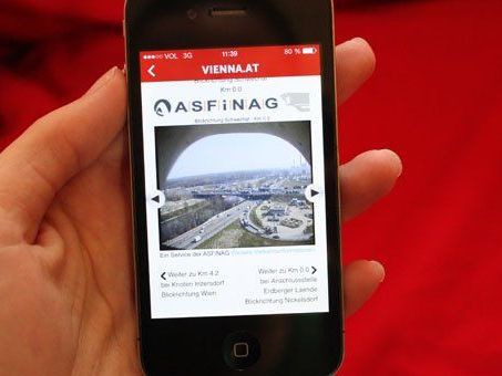 Mit der neuen VIENNA.AT-App ganz einfach über den Verkehr in Wien informieren. Mit der neuen VIENNA.AT-App ganz einfach über den Verkehr in Wien informieren.