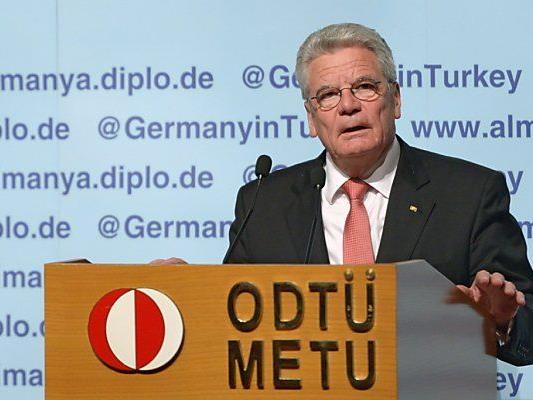 Joachim Gauck bei seiner Rede in Ankara