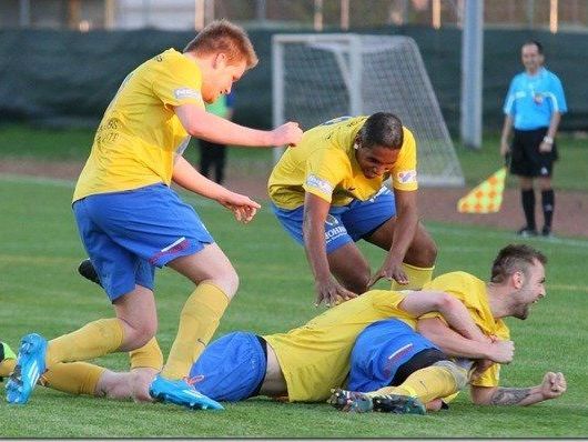 Gleich acht Mal durften die Hohenems Kicker im Cup Viertelfinale gegen Lochau jubeln.