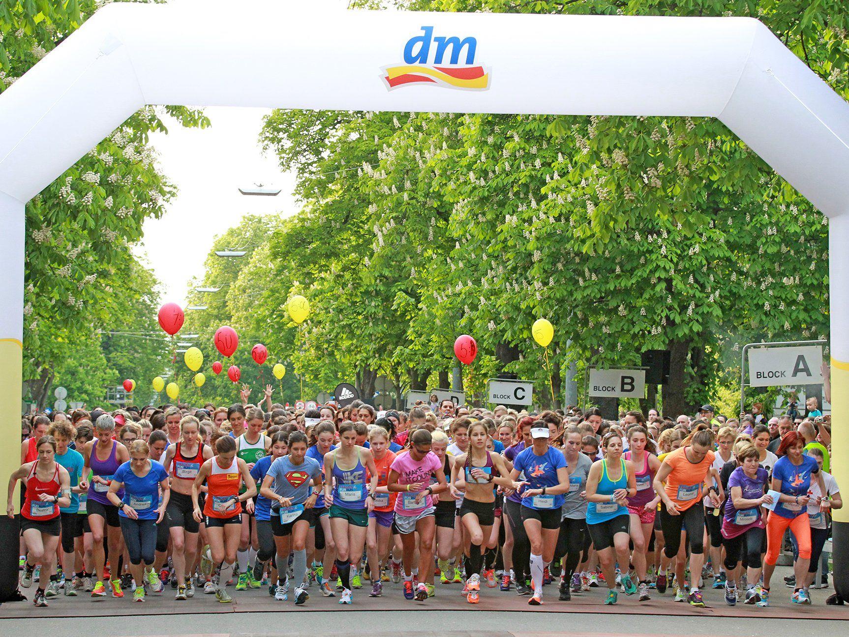 2058 Teilnehmerinnen starteten beim Frauen Run in Wien.