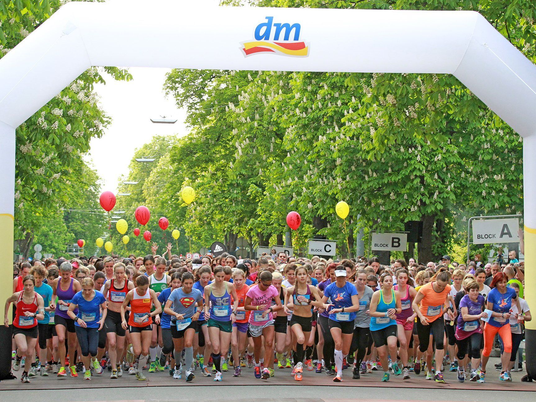 2058 Teilnehmerinnen starteten beim Frauen Run in Wien.