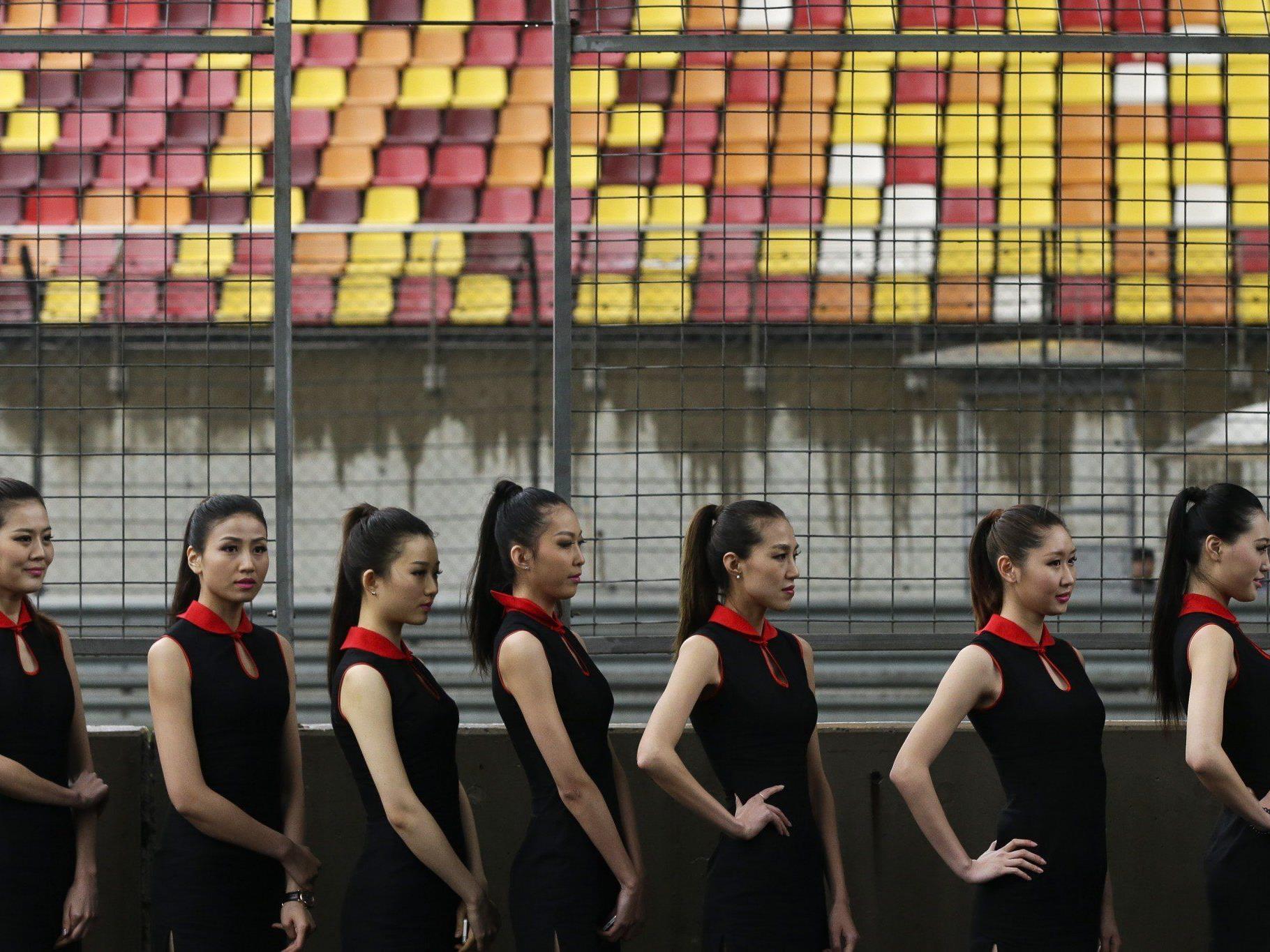 Der Veranstalter des China-GP stellte den grid Girls keine Umkleidekabinen zur Verfügung.