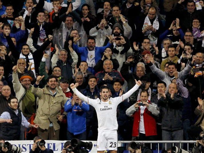 Isco jubelt über seinen Treffer zum 2:0 Isco jubelt über seinen Treffer zum 2:0