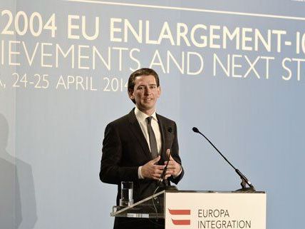 Außenminister Sebastian Kurz bei seiner Rede am Donnerstag. Außenminister Sebastian Kurz bei seiner Rede am Donnerstag.