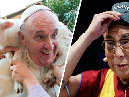 Eine himmlische coole Umfrage zu Papst Franziskus und dem Dalai Lama.