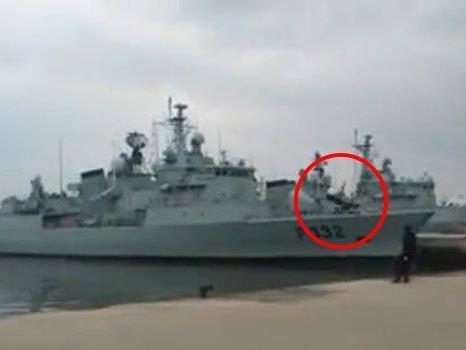 Drohne im Sturzflug: Präsentation der portugisieschen Marine fiel ins Wasser.