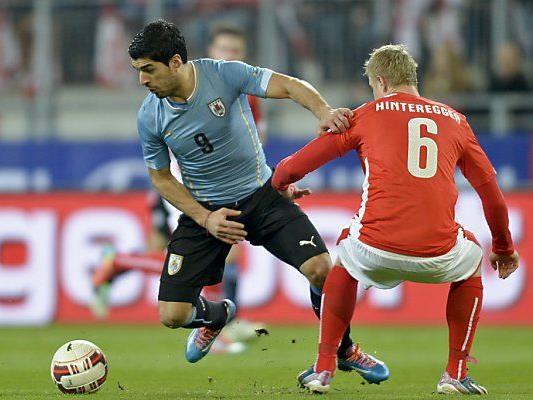 Suarez im Freundschaftsspiel gegen Österreich