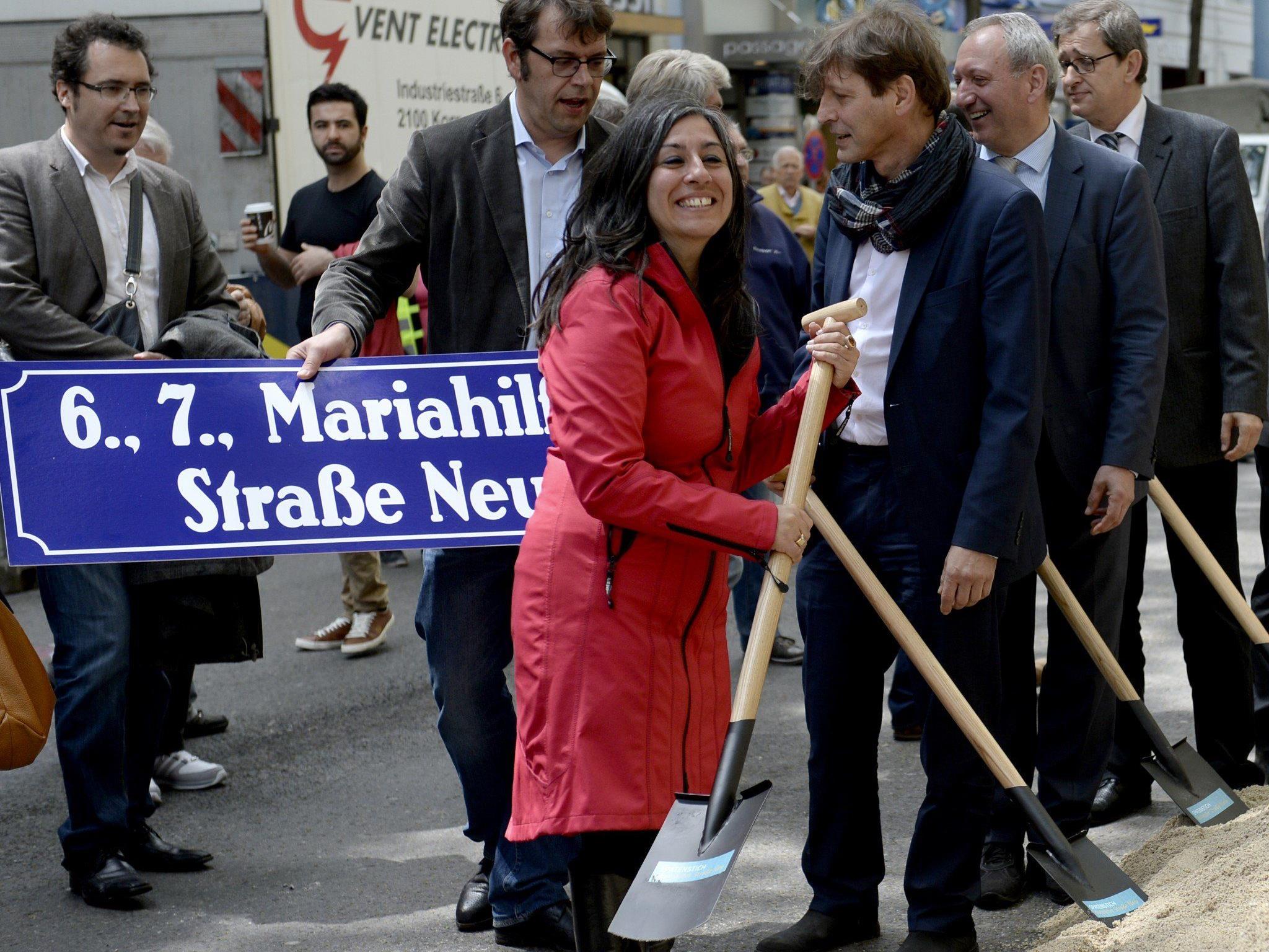 Mariahilfer Straße - Umbaustart der "Mahü" mit einem kleinen "Bahö"