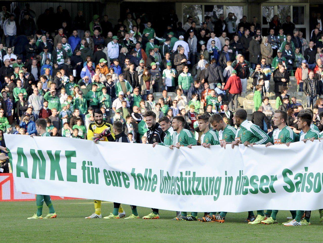Rapid verabschiedete sich am Sonntag von den Fans, Innsbruck von der Bundesliga.