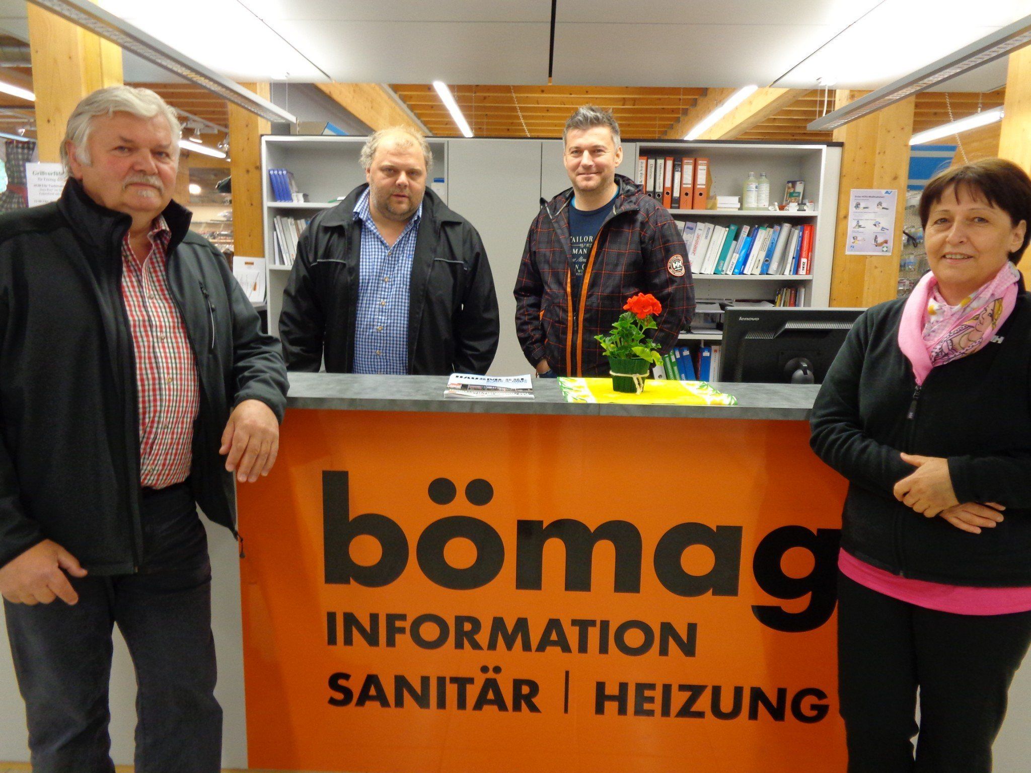 Die Bömag-Firmeninhaber Günter, Jürgen, Alexander und Reinelde Mangeng. Die Bömag-Firmeninhaber Günter, Jürgen, Alexander und Reinelde Mangeng.