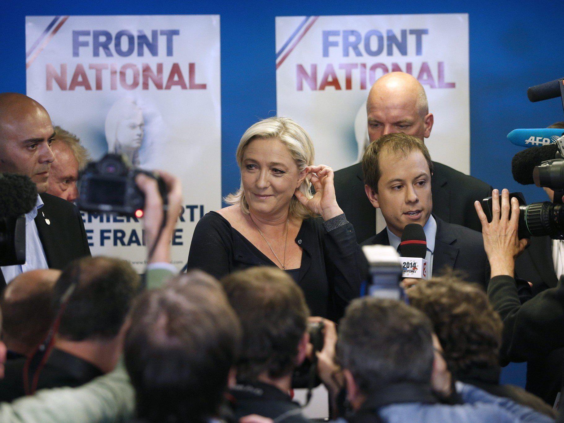 Rechtsruck bei EU-Wahl: Front National (Frankreich) auf Platz 1.