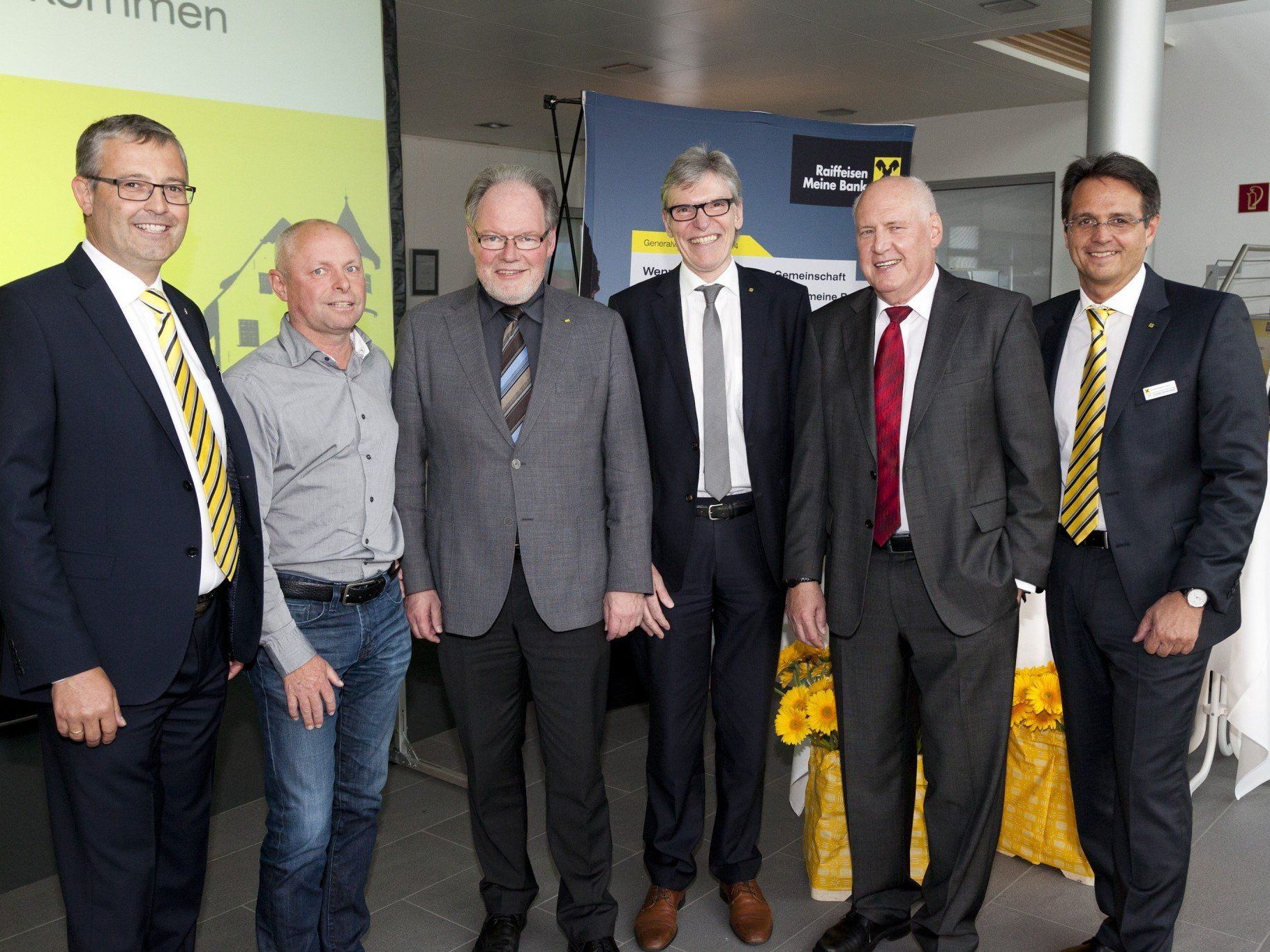 v.l. vlnr.: Dir. Andreas Spiegel MAS, Ing. Christoph Fink, Bgm. Werner Huber, VST. Dir. Betriebsökonom Wilfried Hopfner, DVw. Dr. Walter Hörburger, Dir. Günter Gorschek