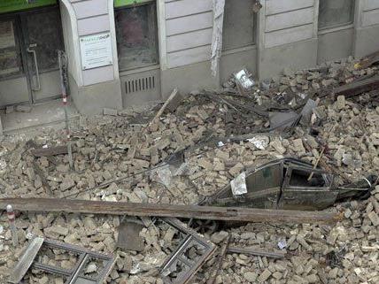 Am 26. April kam es auf der MaHü nach einer Explosion zu einem Hauseinsturz.
