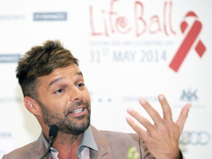 Ricky Martin bei der Pressekonferenz in Wien. Ricky Martin bei der Pressekonferenz in Wien.
