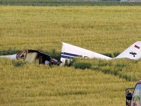 Drei Tote bei Flugzeugabsturz in Bayern.