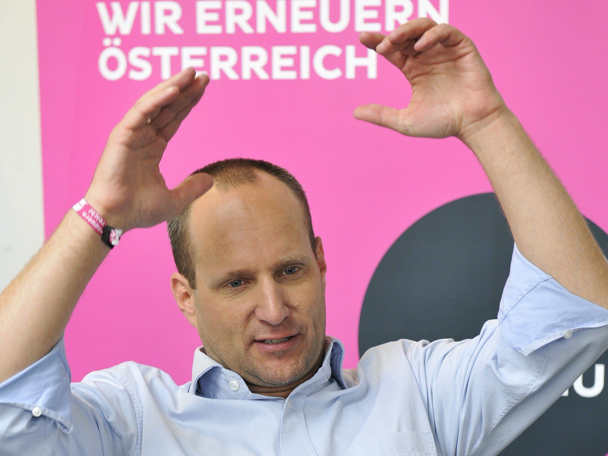 Auf negative Kampagnen "positiv antworten": Das will Matthias Strolz. Auf negative Kampagnen "positiv antworten": Das will Matthias Strolz.