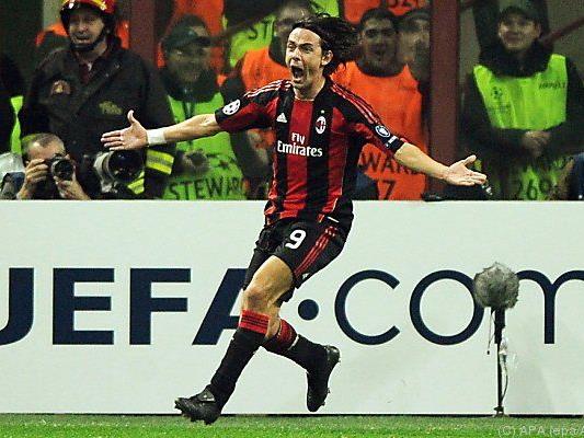 Inzaghi spielte selbst lange bei Milan