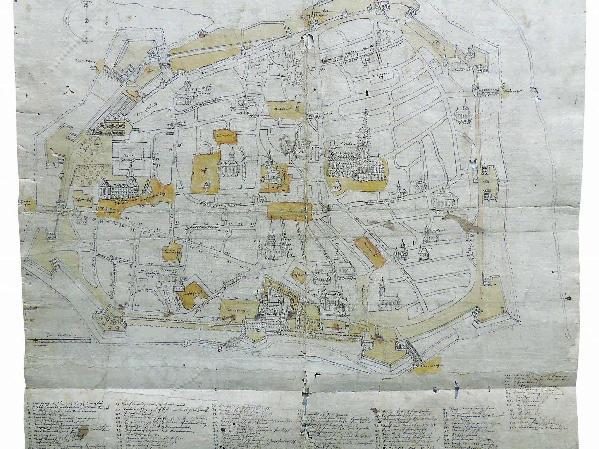 Nun wurde ein Stadtplan Wiens aus dem jahre 1622 entdeckt, Nun wurde ein Stadtplan Wiens aus dem jahre 1622 entdeckt,