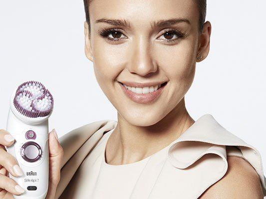 Jessica Alba ist Markenbotschafterin für Braun Beautyprodukte