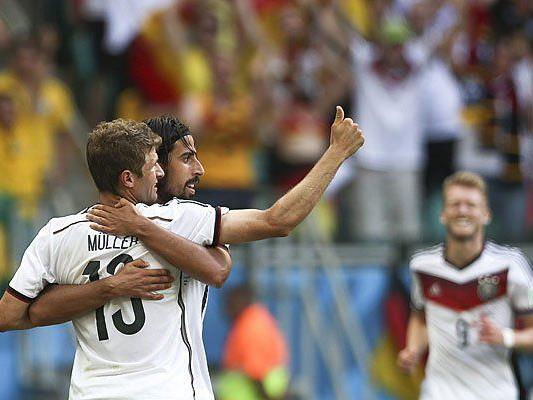 Große Freude bei Deutschland über das 4:0 gegen Portugal beim WM-Auftakt
