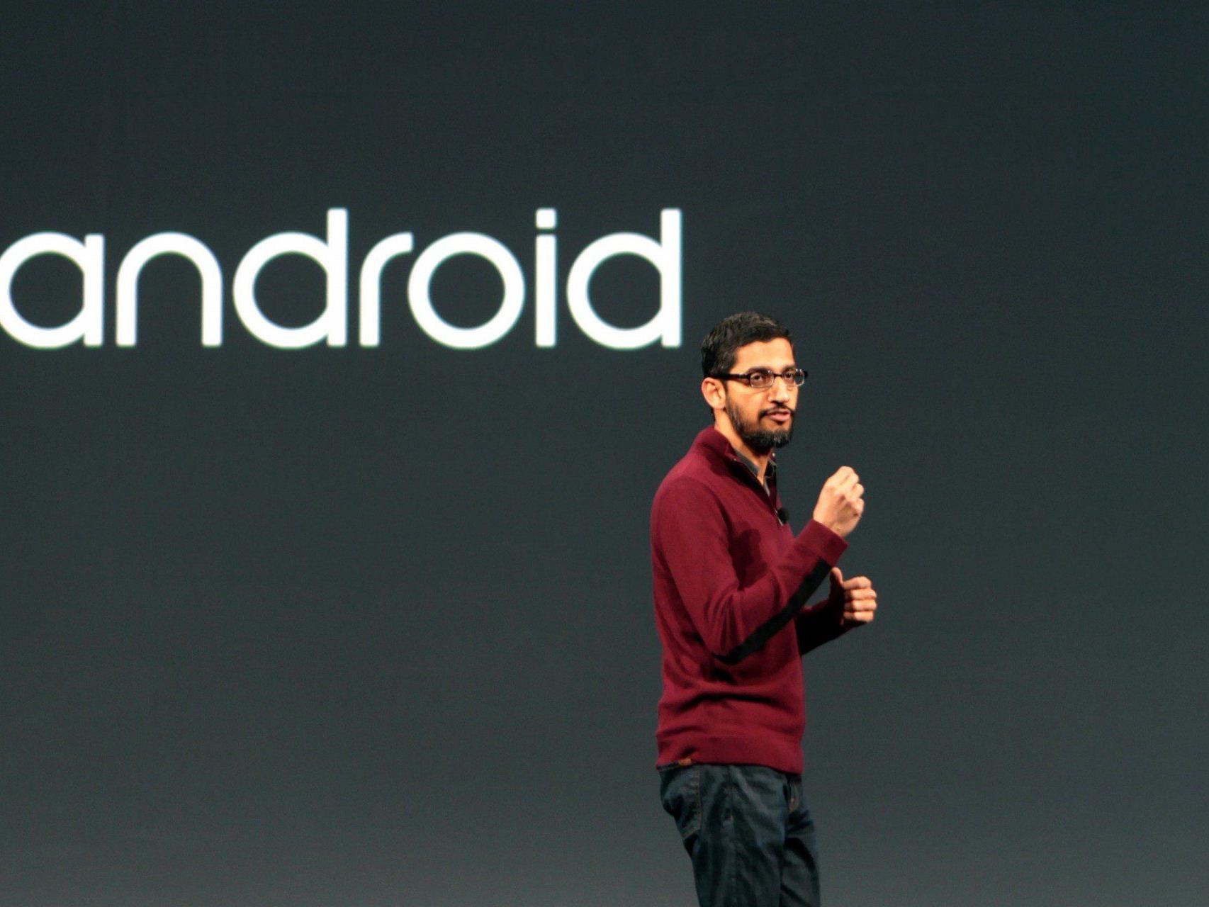 Android- und Chrome-Boss Sundar Pichai führte durch die Keynote zur Google I/O 2014.