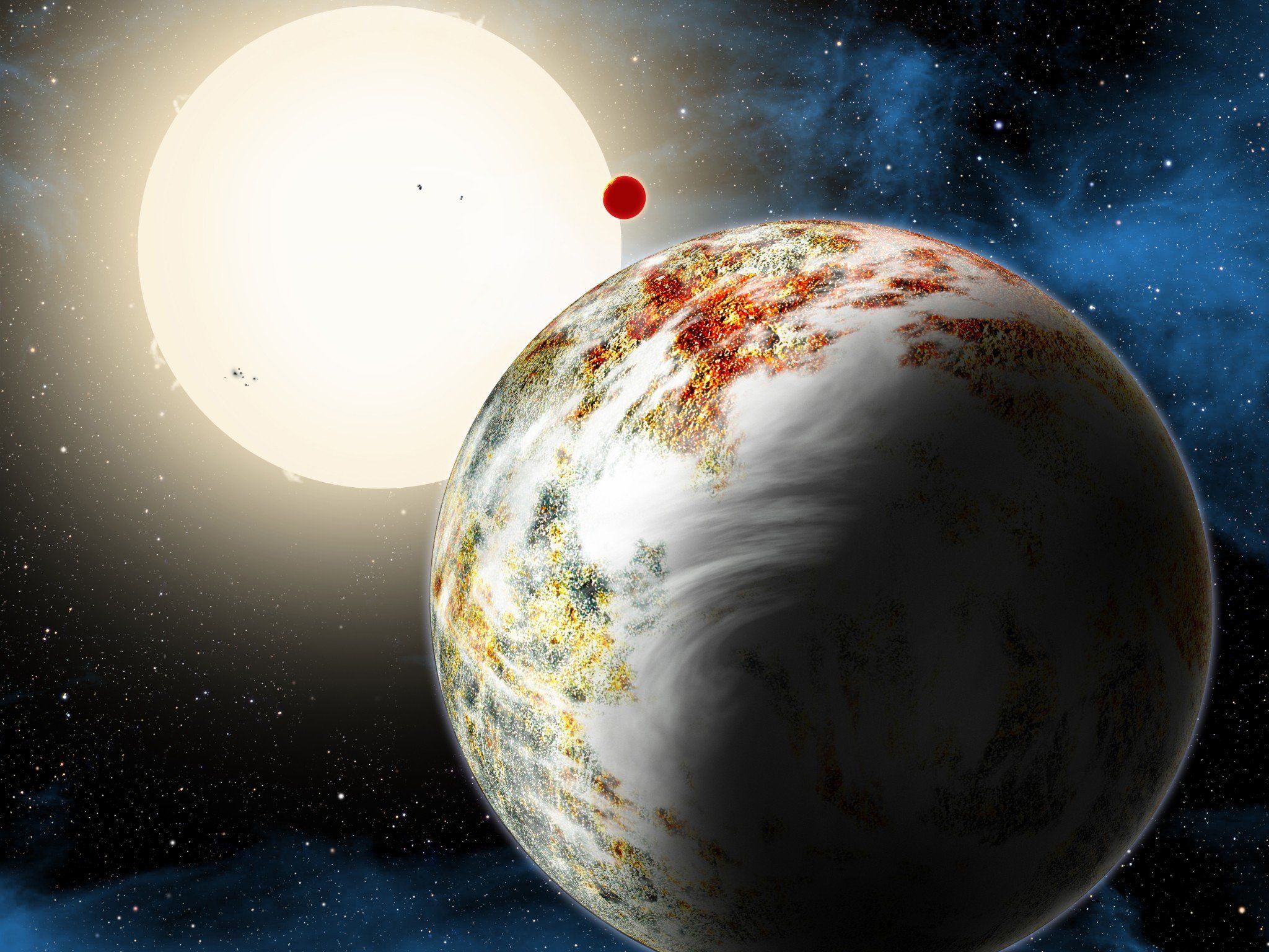 "Mega-Erde" entdeckt: Exoplanet mit 17 Mal so viel Masse wie die Erde. "Mega-Erde" entdeckt: Exoplanet mit 17 Mal so viel Masse wie die Erde.