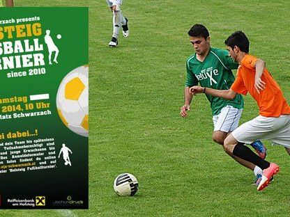 16 Hobby-Teams werden beim Hofsteig Fußballturnier am 5. Juli um den Sieg kämpfen. 16 Hobby-Teams werden beim Hofsteig Fußballturnier am 5. Juli um den Sieg kämpfen.