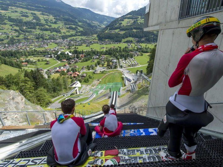 Die Skisprung-Einheiten werden in Tschagguns abgehalten Die Skisprung-Einheiten werden in Tschagguns abgehalten