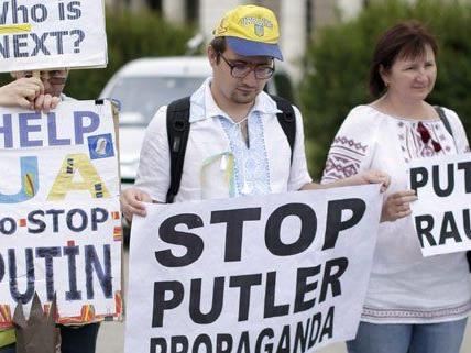 Der Wien-Besuch Putins wurde von Protesten begleitet.