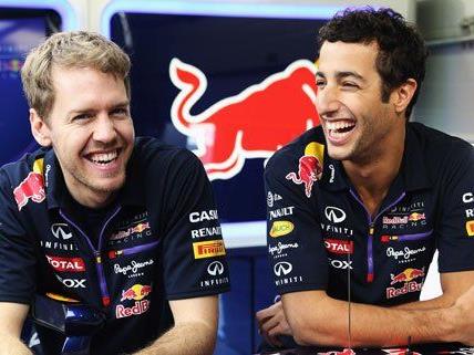 Sebastian Vettel und Daniel Ricciardo sind am Mittwoch in Wien.