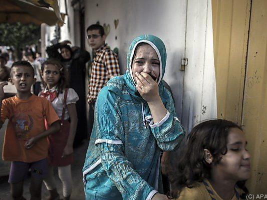 Palästinenserin nach Luftangriff im Gazastreifen
