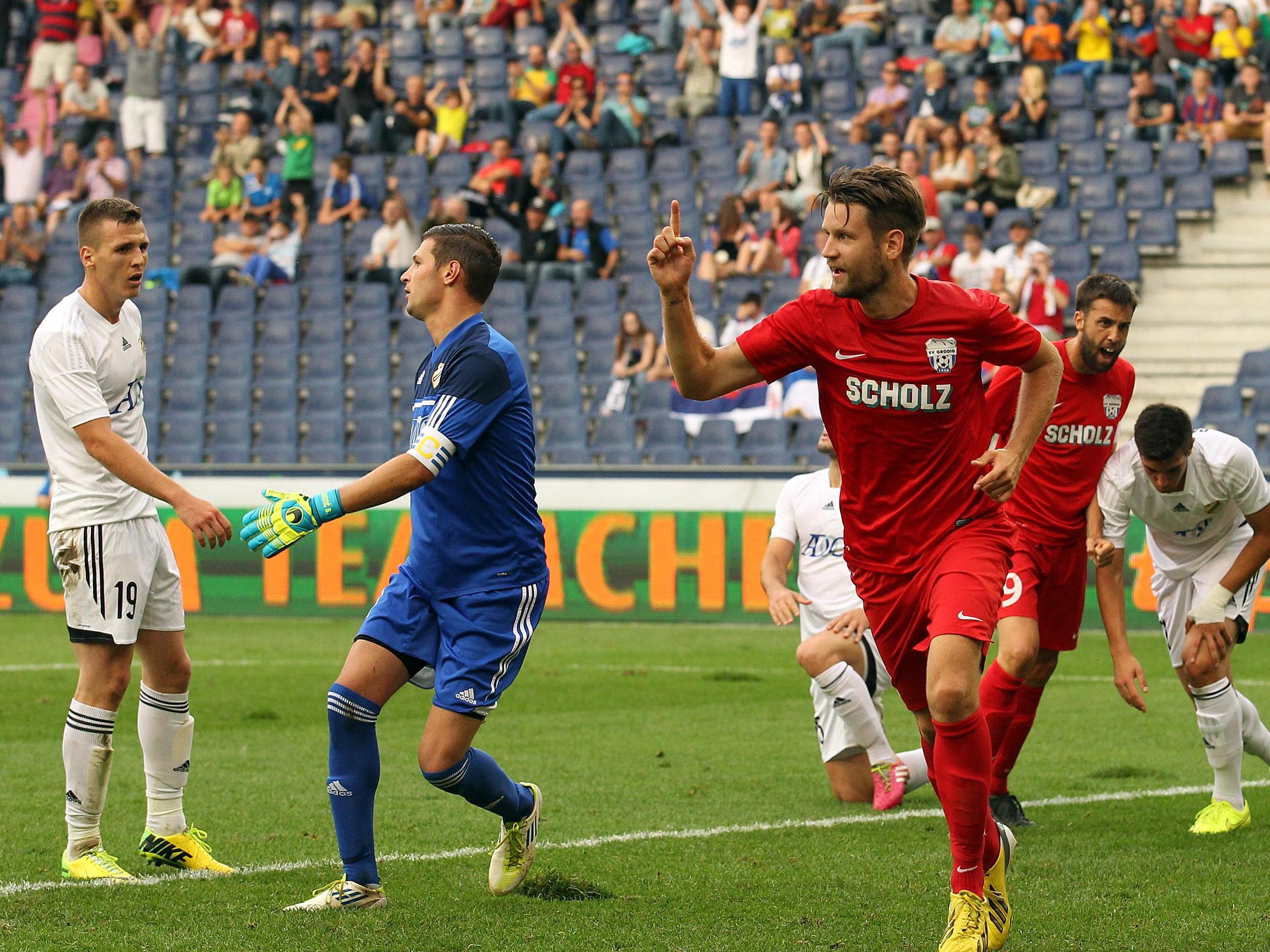 Grödig konnte sich in der 2. Runde der Europa League-Qualifikation durchsetzen.
