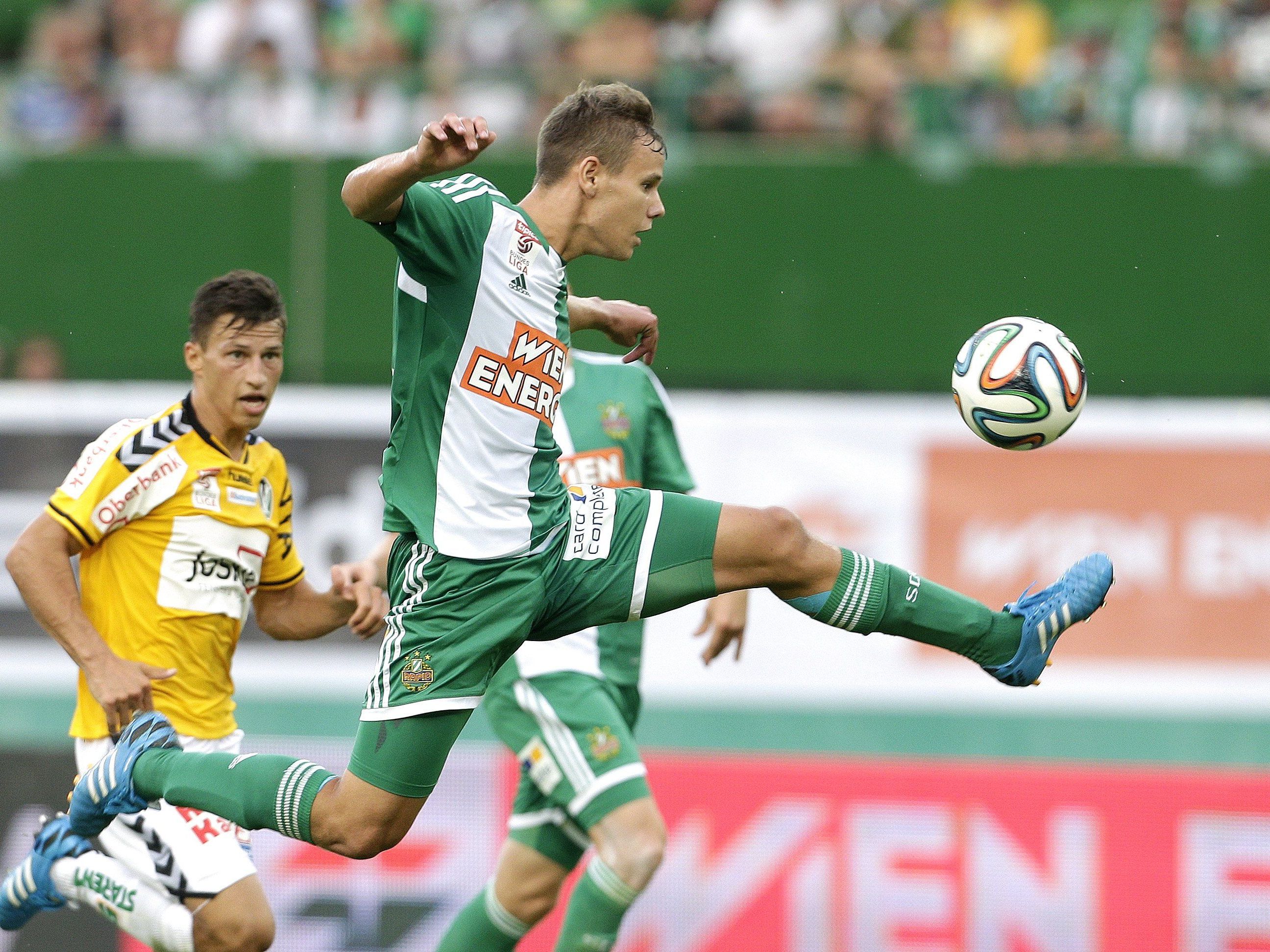 Rapid Wien muss nach 1:0-Sieg über Ried weiterhin an der Chancenauswertung arbeiten. Rapid Wien muss nach 1:0-Sieg über Ried weiterhin an der Chancenauswertung arbeiten.