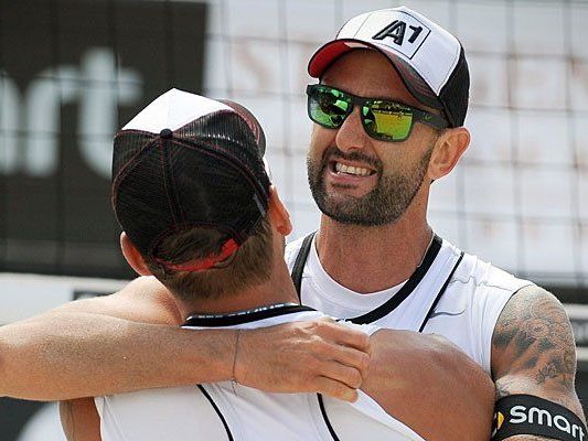 Horst (l.) und Doppler gelten als große Hoffnung für den Beach-Volleyball-Grand-Slam