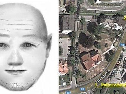 Die Kärntner Polizei veröffentlichte ein Phantombild des Täters und Infos zum Tatort Die Kärntner Polizei veröffentlichte ein Phantombild des Täters und Infos zum Tatort