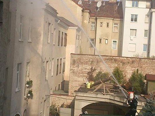 Beim Einsatz in Favoriten Beim Einsatz in Favoriten