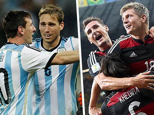 Deutschland gegen Argentinien - Das WM-Finale 2014. Deutschland gegen Argentinien - Das WM-Finale 2014.