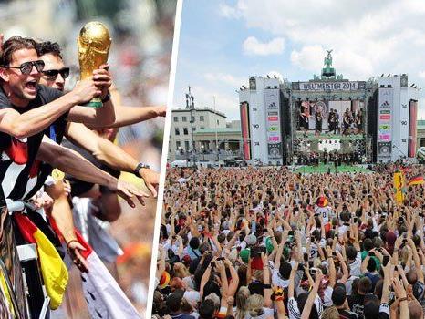 Fast eine halbe Million Menschen nahm die Weltmeister in Berlin in Empfang.