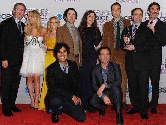 Die Darsteller der Hit-Serie "The Big Bang Theory" bei den People's Choice Awards 2013.