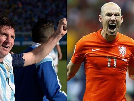 Messi und Robben präsentieren sich bei WM bislang in hervorragender Verfassung.