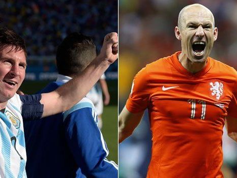 Messi und Robben präsentieren sich bei WM bislang in hervorragender Verfassung. Messi und Robben präsentieren sich bei WM bislang in hervorragender Verfassung.