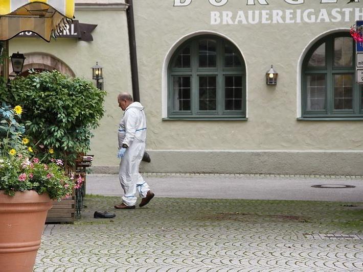 Der erste Tatort in der Poststraße in Bad Reichenhall. Hier wurde der Pensionist erschlagen und ausgeraubt.