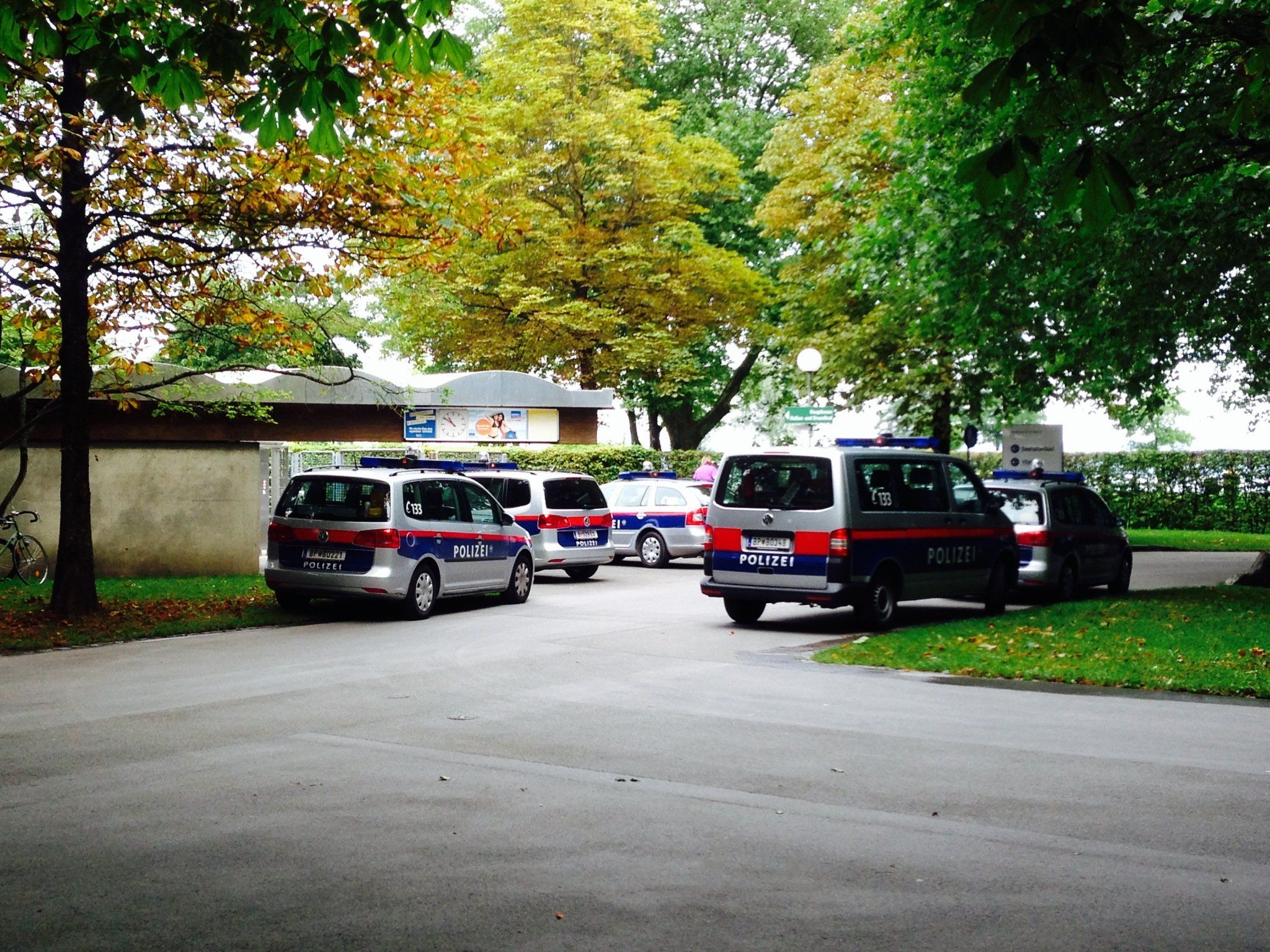 Polizeieinsatz in Bregenz. Polizeieinsatz in Bregenz.