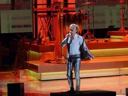 Rod Stewart bei seinem Konzert in der Wiener Stadthalle.