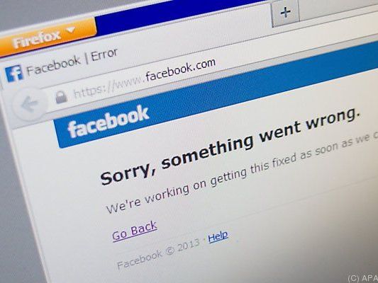 Auch Facebook kann einmal Aussetzer haben Auch Facebook kann einmal Aussetzer haben