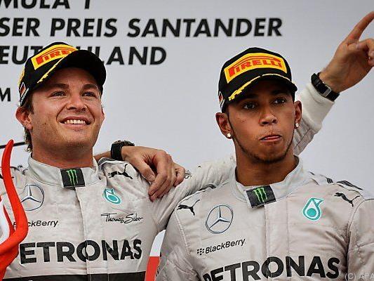 WM-Duell zwischen Nico Rosberg und Lewis Hamilton